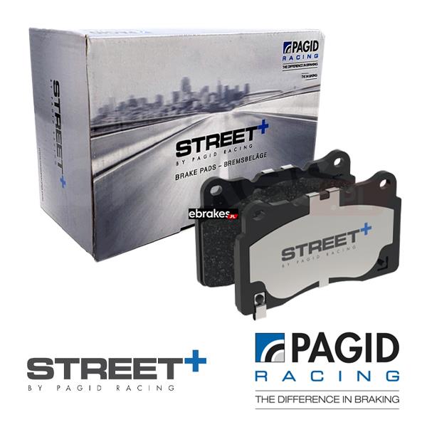 Klocki hamulcowe PAGID Racing Street+ T8000SP2001, widok z przodu